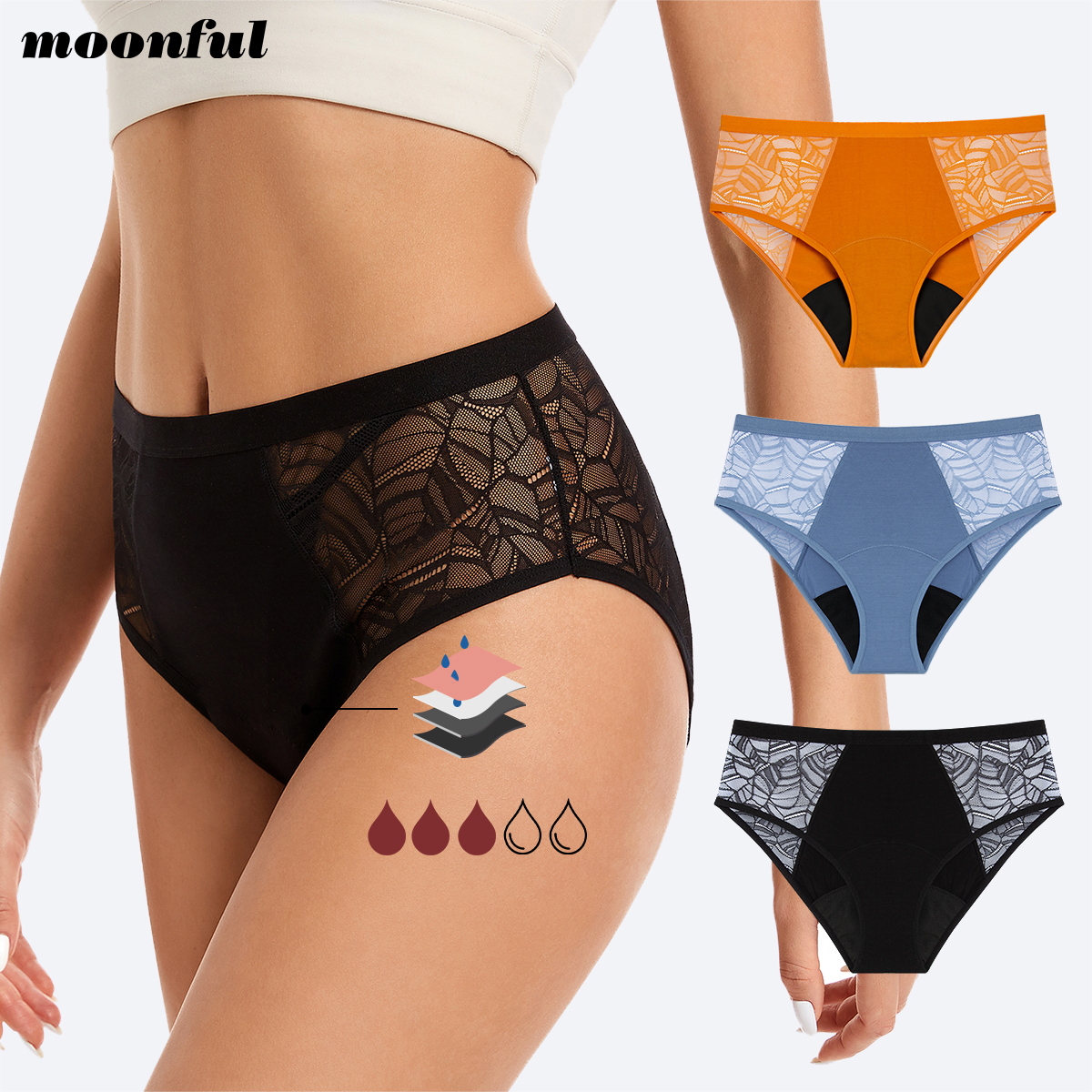 Moonful Women's Menstrual Pant – Period Panty Absorbent Bewertung und Preis