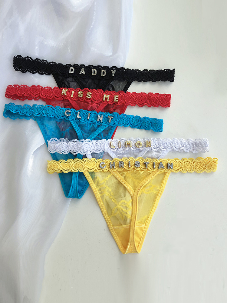 Custom Thong Panties with Name – Thong Bikini Women Bewertung und Preis