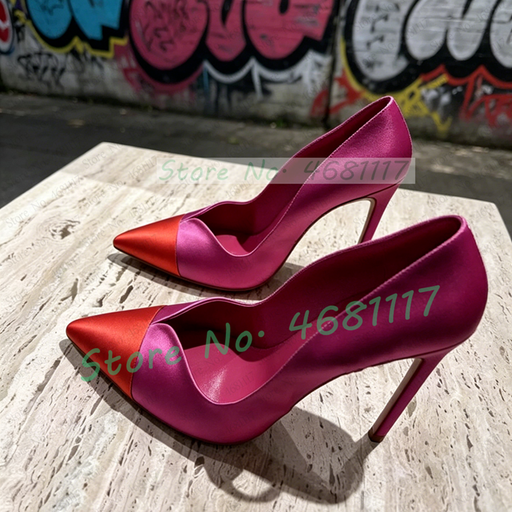 Rose Red Satin Pumps With Red  – Slip Dress Satin Bewertung und Preis