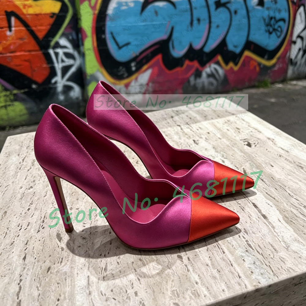 Rose Red Satin Pumps With Red  – Slip Dress Satin Bewertung und Preis