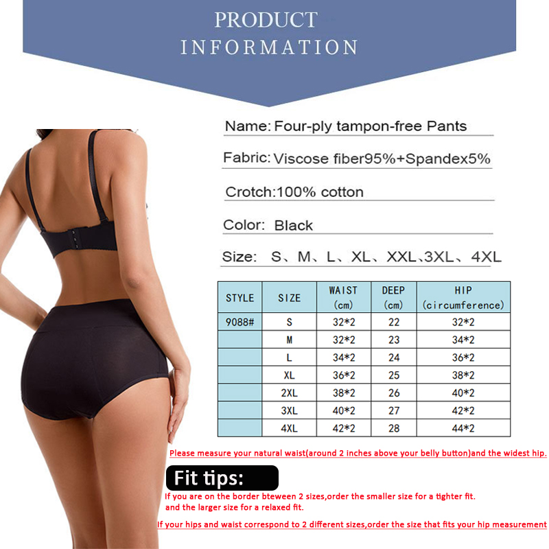 Heavy Flow Menstrual Panties 4 – Period Panty Absorbent Bewertung und Preis