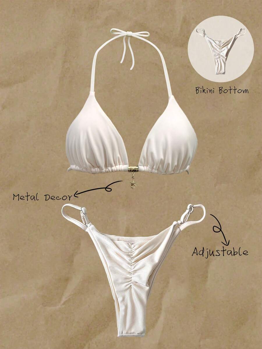 Women Minimalist Solid Color T – Thong Bikini Women Bewertung und Preis
